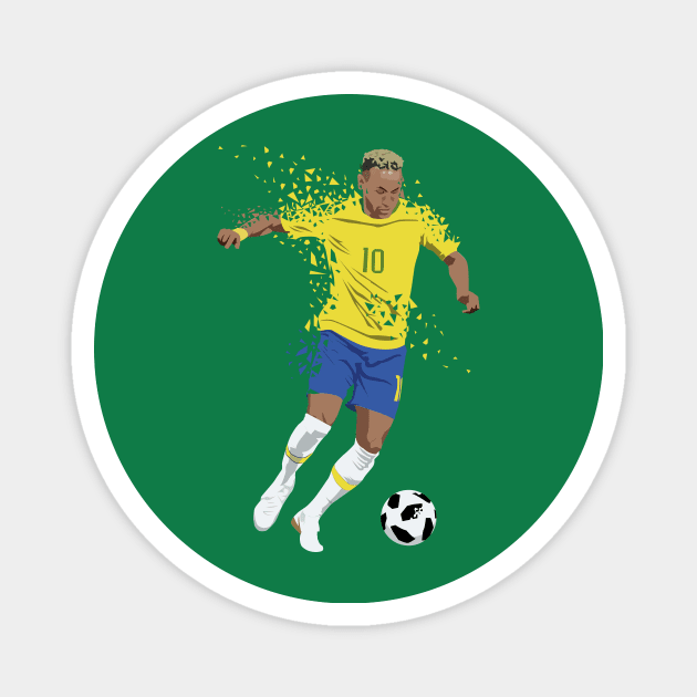 Neymar Jr Magnet by HarlinDesign